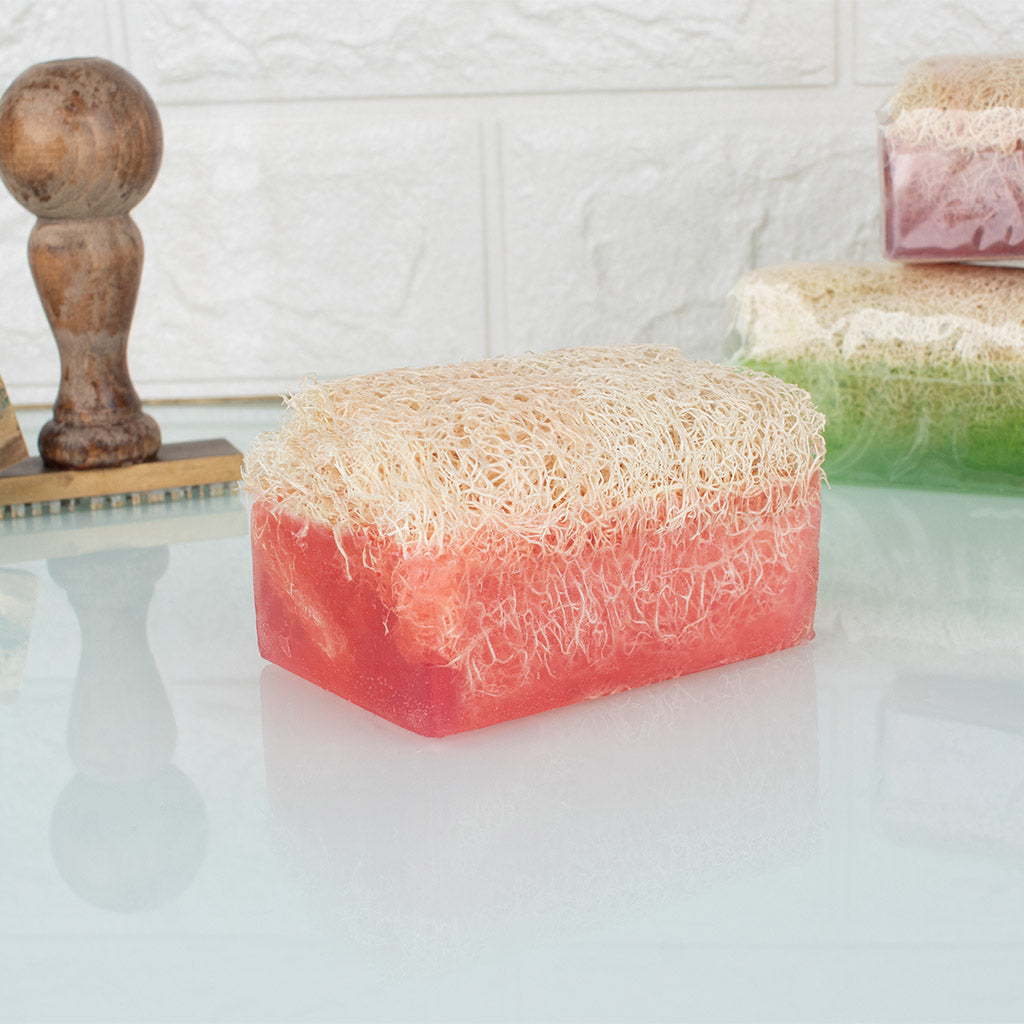 Luffa Rosen Naturseife - Anadoa