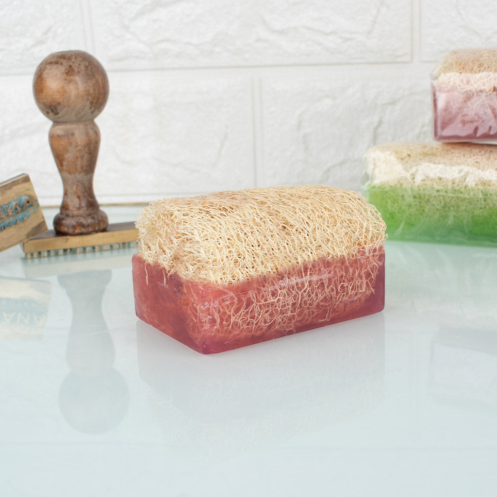 Luffa Lavendel Naturseife - Anadoa